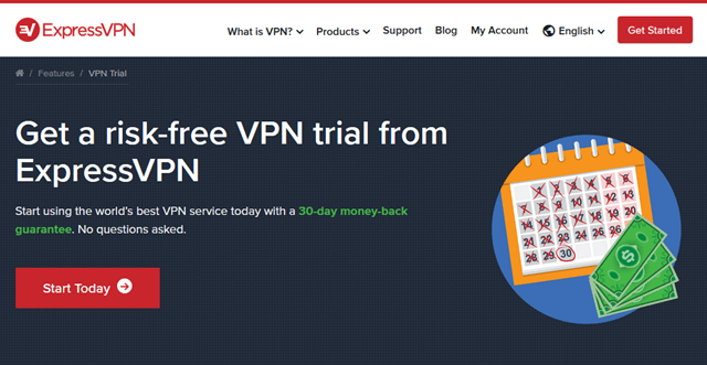 Risk-Free VPN Trial From ExpressVPN for 30 Days